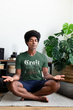 MENS OLIVE GREEN VNECK T-SHIRT 