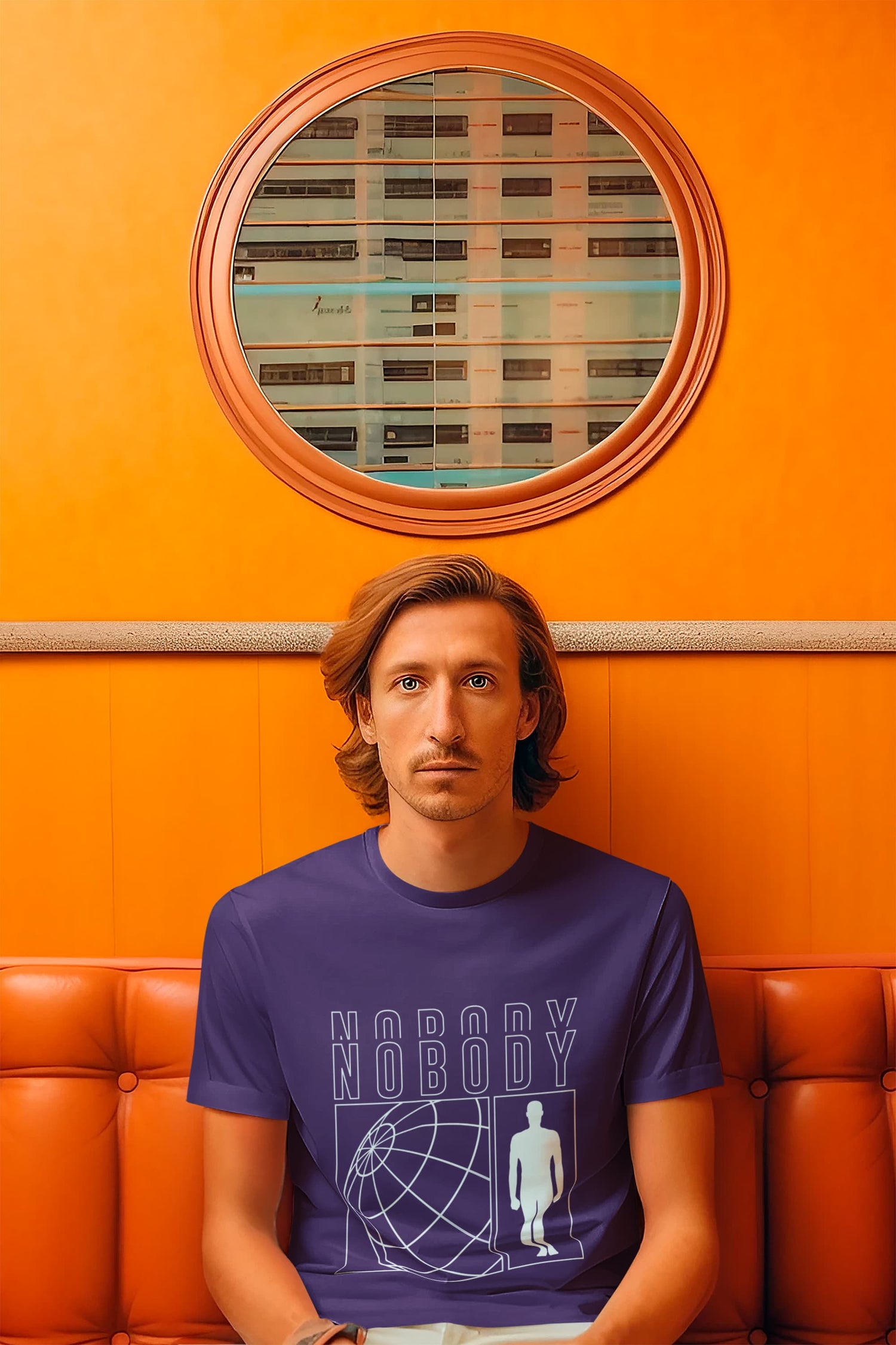 MENS PURPLE ROUNDNECK T-SHIRT