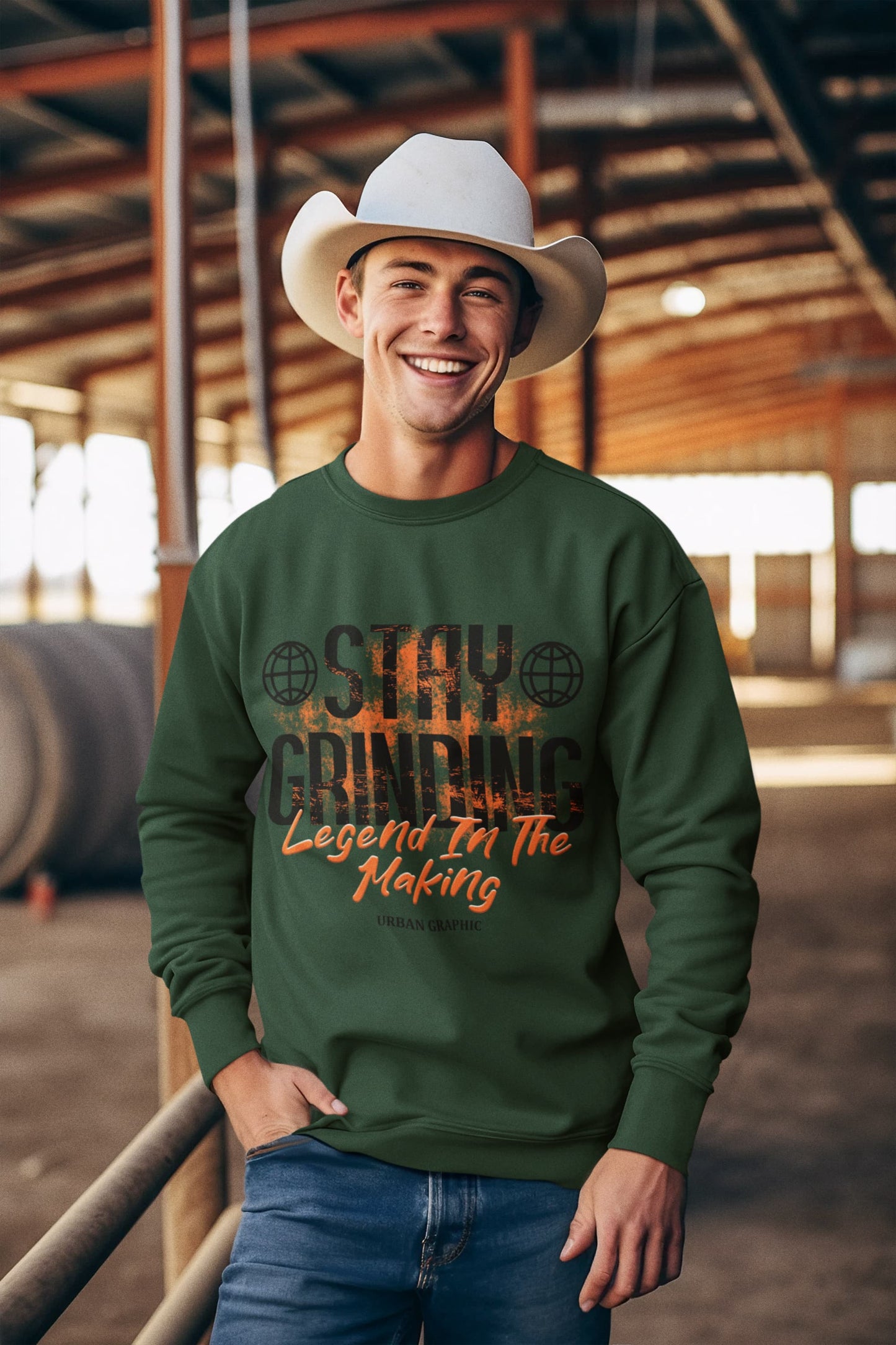 Women's Olive Green Sweatshirts