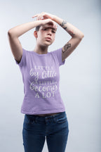 WOMENS IRIS LAVENDER ROUNDNECK T-SHIRT