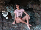 Women’s Light Pink Round Neck T-shirt