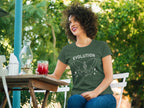 WOMENS OLIVE GREEN ROUNDNECK T-SHIRT