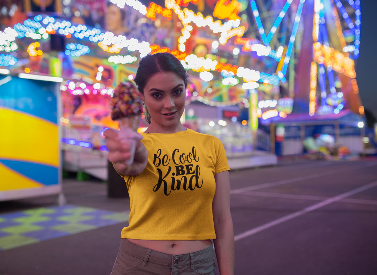 WOMENS GOLDEN YELLOW CROP TOP 