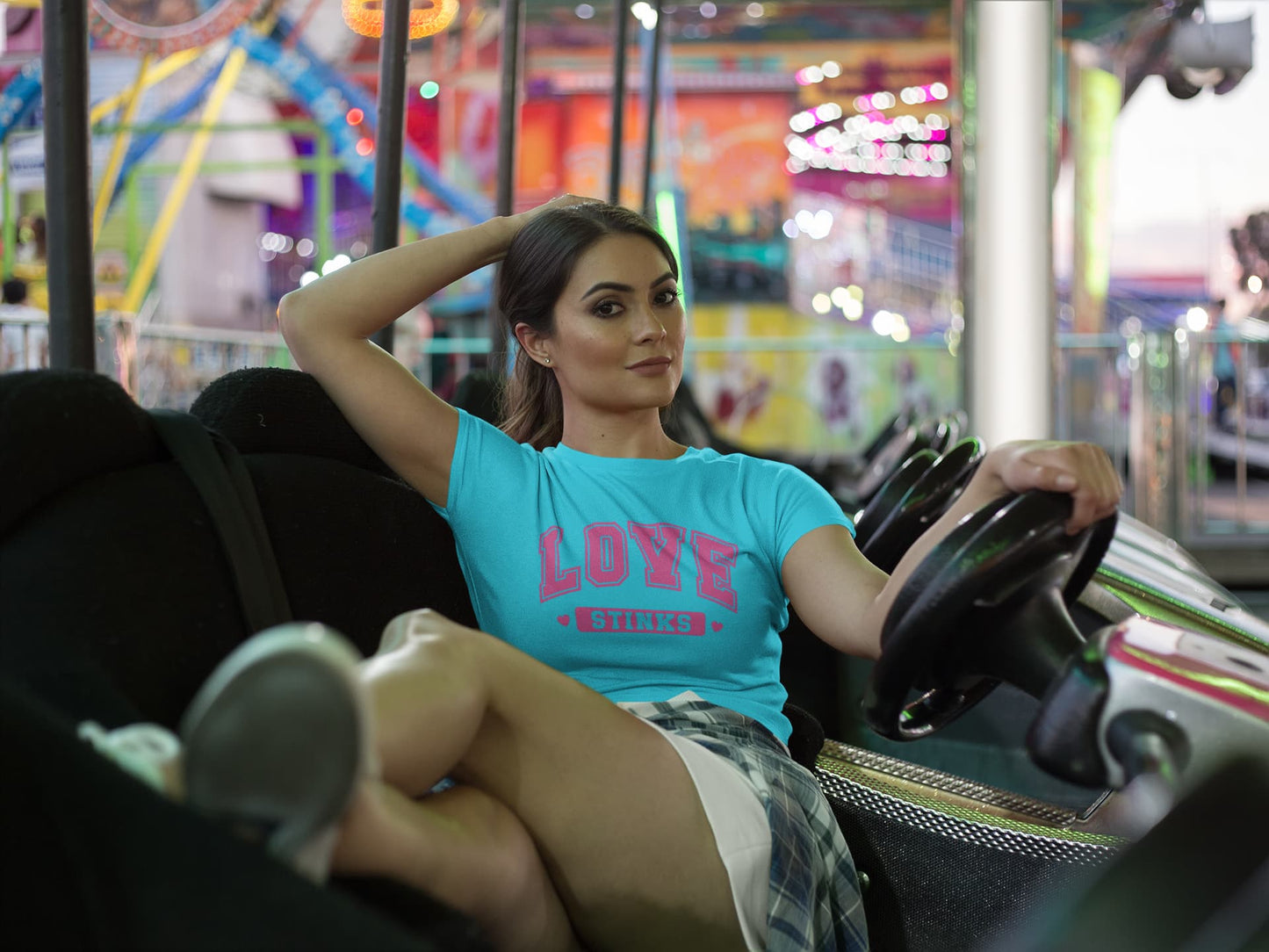 Women's Sky Blue Crop Top