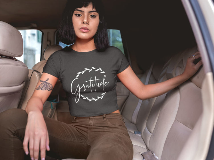 WOMENS BLACK CROP TOP