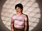 WOMENS LIGHT PINK CROP TOP