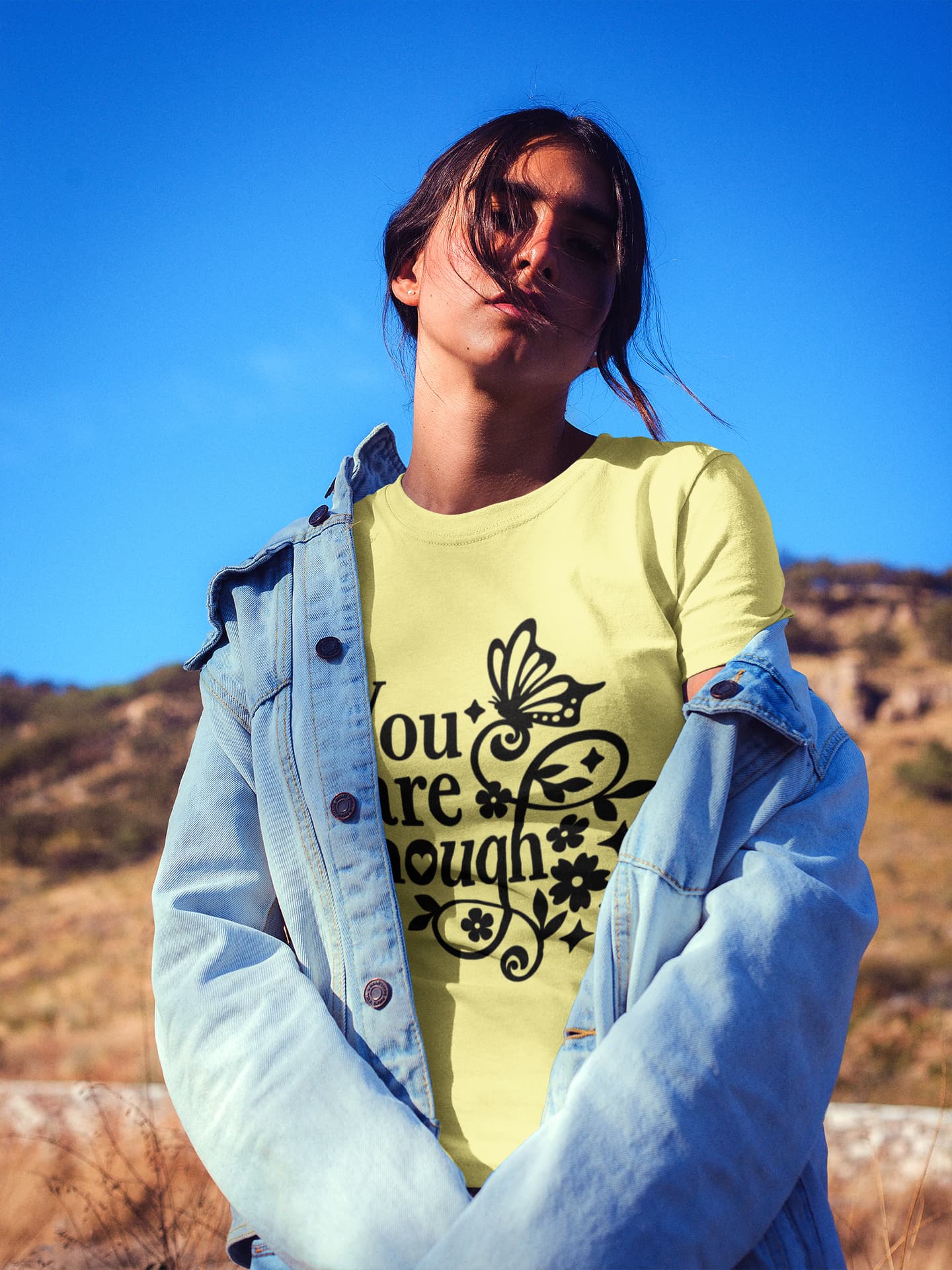 Women's Butter Yellow Round Neck T-shirts