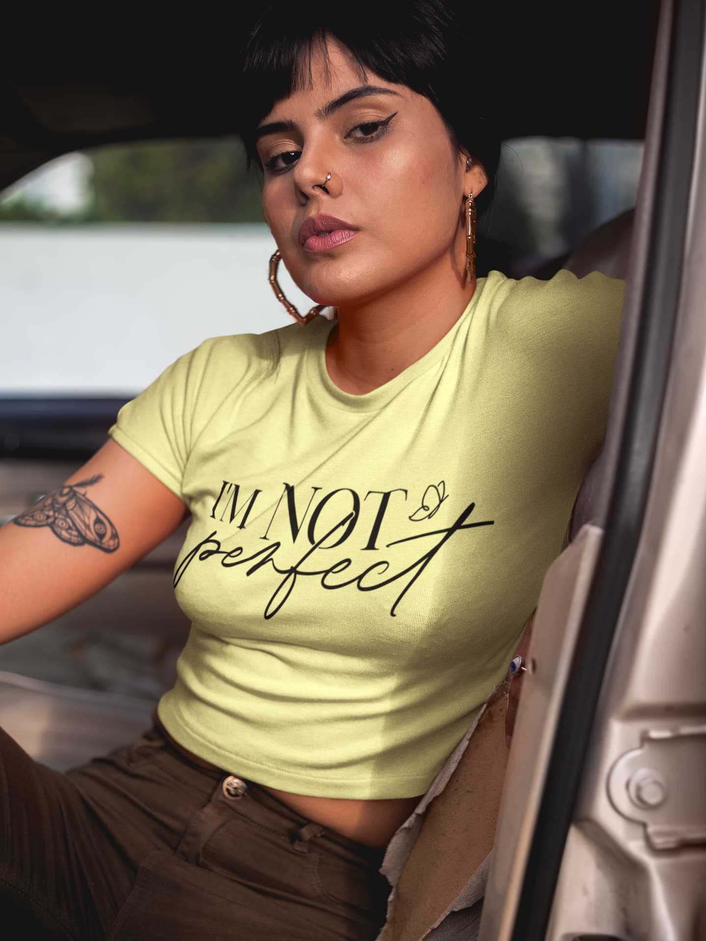 Women's Butter Yellow Crop Tops
