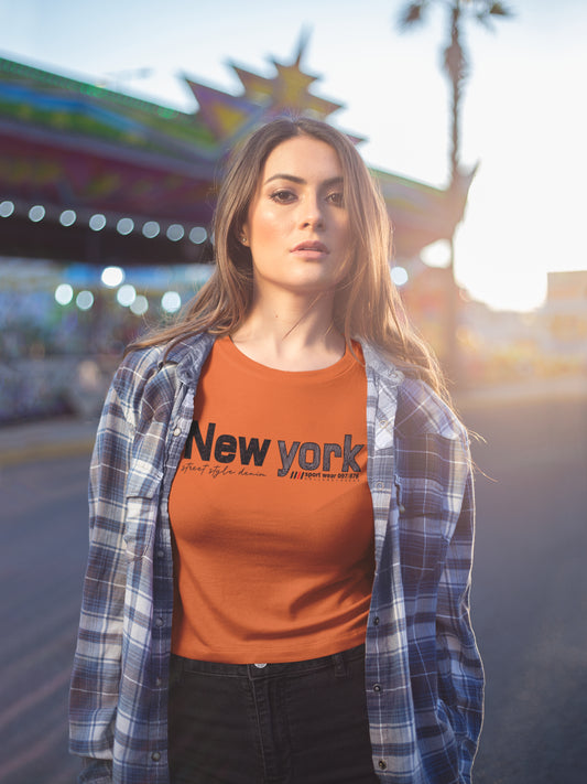 Women's Round Neck Tshirts - Newyork