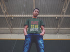 Men's Olive Green Round Neck T-shirt
